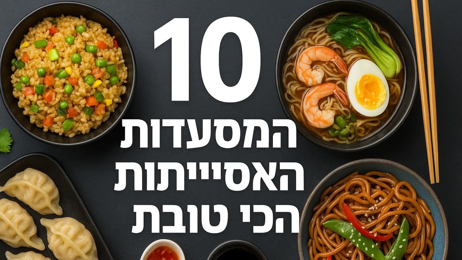 10 המסעדות האסיאתיות המובילות בישראל לשנת 2025